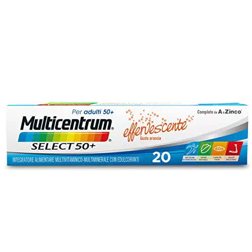 Multicentrum Select 50+, Integratore Alimentare multivitaminico-multiminerale con Vitamine B