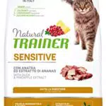 Natural Trainer Sensitive Cibo per Gatti Adulti con Anatra - 1