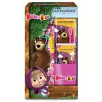 Naturaverde Masha & Orso: Dentifricio, spazzolino e bicchiere