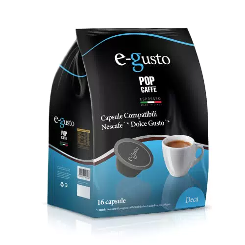 NESCAFE DOLCE GUSTO COMPATIBILE 160 capsule POP CAFFÈ E-GUSTO M. 4 Decaffeinato