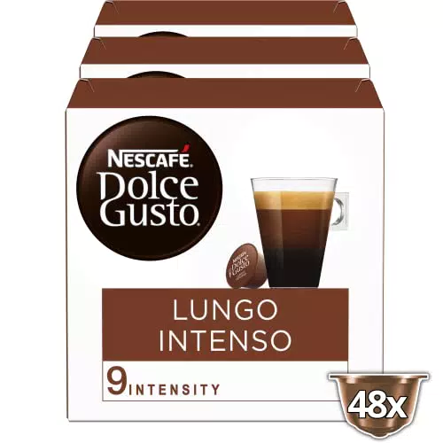 NESCAFÉ DOLCE GUSTO Lungo Intenso Caffè, 3 Confezioni da 16 capsule