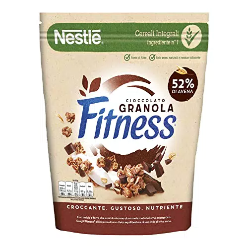 Nestlé Fitness Granola Cioccolato Cereali Croccanti Con Avena Integrale E Cioccolato 300 G