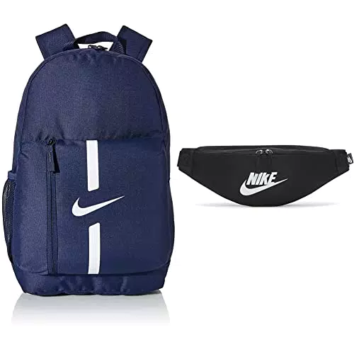 Nike Academy Team, Zaino Unisex Bambini E Ragazzi, Midnight Navy Nero Bianco
