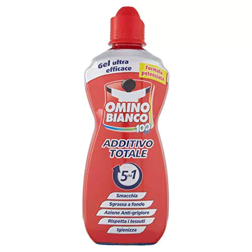 Omino Bianco - Additivo Lavatrice Totale Gel 5 Azioni in 1 per Bucato