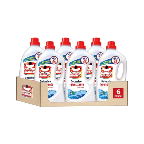 Omino Bianco - Detersivo Lavatrice Igienizzante Liquido, 312 lavaggi