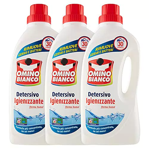 Omino Bianco - Detersivo Lavatrice Igienizzante Liquido, 90 lavaggi