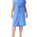 Only Onlhannover S/S Shirt Dress Noos Wvn Vestito, Blu Oltremare