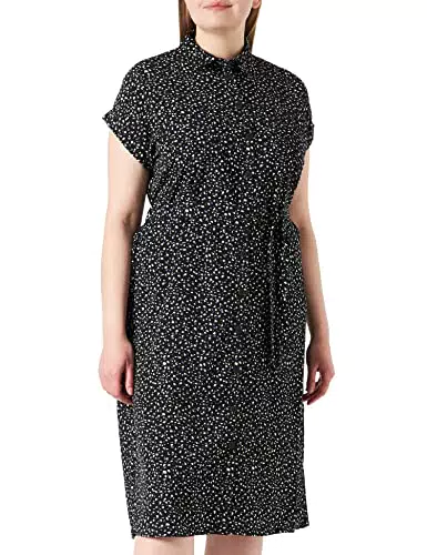 Only Onlhannover S/S Shirt Dress Noos Wvn Vestito, Nero/AOP: coriandoli