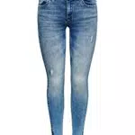 Only Onlkendell Life Reg SK Ank Tai006 Noos Jeans, Light Medium Blue Denim