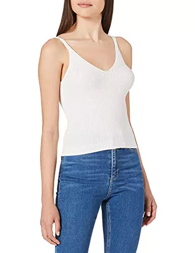 Only ONLLINA S/L Top Knt Noos, Cloud Dancer/Dettaglio: mélange