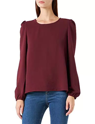 Only Onlmette L/S O-Neck Top Noos Wvn Maglia a Maniche Lunghe