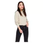 ONLY Womens ONLGILJA L/S KNT NOOS Pullover, Pumice Stone
