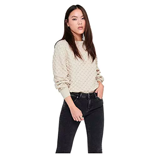 ONLY Womens ONLGILJA L/S KNT NOOS Pullover, Pumice Stone