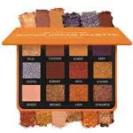Palette Ombretti Bronzo Smokey Oro - 12 Colori Brillanti e Opachi Altamente Pigmentati per Trucchi Makeup Occhi Bronzo Nude - Palette Ombretti Professionali Formato Viaggio Con Specchio