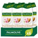 Palmolive Bagnoschiuma Naturals Fiori di Mandorlo e Latte Idratante 500ml x 6 I Idrata Tutti I Tipi Di Pelle I Formula Delicata Per Una Pelle Soffice I Ingredienti al 95% di origine naturale*