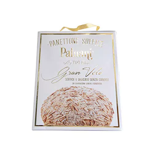 PALUANI Panettone GranVelo, soffice panettone tradizionale senza canditi