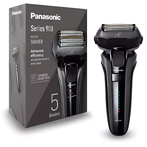 Panasonic - ES-LV6U Rasoio Wet & Dry, con testina a 5 lame con motore lineare
