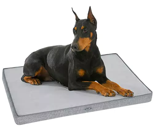 Pecute Cuscino Cane Grande in Memory Foam, Materassino per Cani Sfoderabile Lavabile