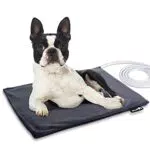 Pecute Tappetino Riscaldante per Animali Domestici, 50 * 40cm Tappeto Termico Elettrico Cuccia Letto per Cani Gatti con Copertura Impermeabile Rimovibile