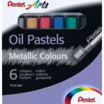 Pentel PHN Oil Pastel pastelli a olio metallizzati 6 pz