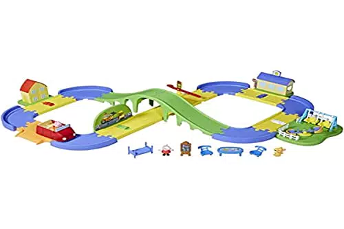 Peppa Pig, La Pista di Peppatown, playset con Binario Regolabile