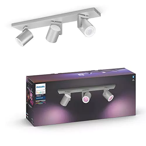 Philips Hue White and Color Ambiance Argenta Faretto Smart, bianco