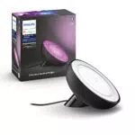 Philips Hue White and Color Ambiance Bloom, Lampada da tavolo smart, nero