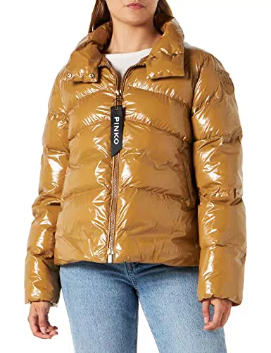 Pinko Mirco 3 Caban Crystal Nylon, CL6_Cammello/Oro