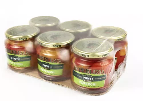 Ponti Peperoni Peperlizia tagliati, verdure agrodolce in barattolo da 350 g