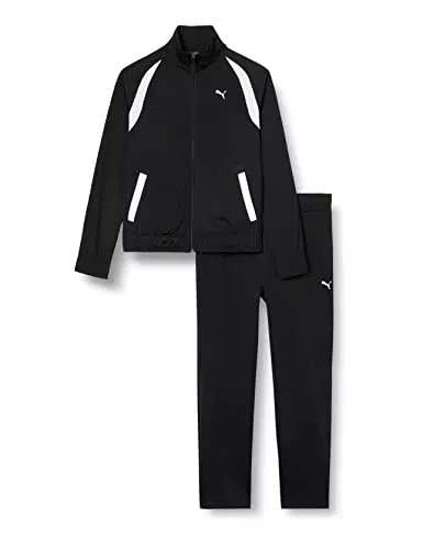 PUMA Classico Tricot Suit Op, Tuta Track Donna, Black