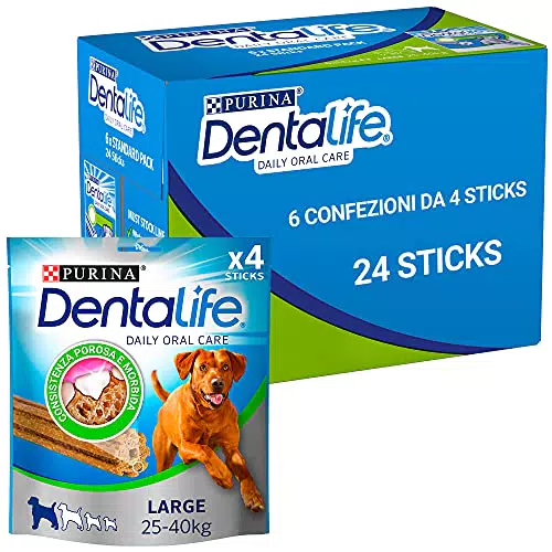 Purina Dentalife Snack Cane per l'Igiene Orale, Taglia Large