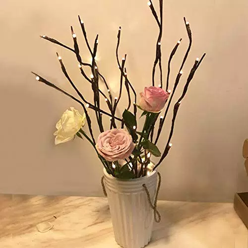 Ramoscelli Luci a LED Luci di fiabe Rami di salice Lampada Autohigh Bianco caldo Luci decorative colorate interni Luci da fata per feste Decorazione a batteria