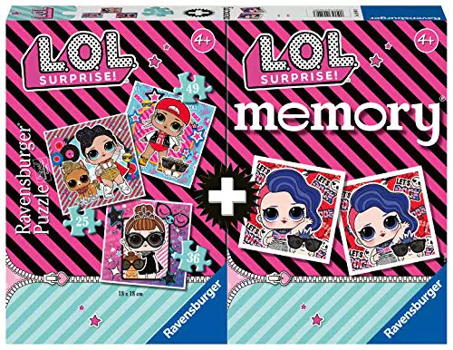 Ravensburger LOL Multipack Memory e 3 Puzzle, Multicolore