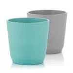 reer - Growing - Tazze ecologiche, set di 2, blu/grigio
