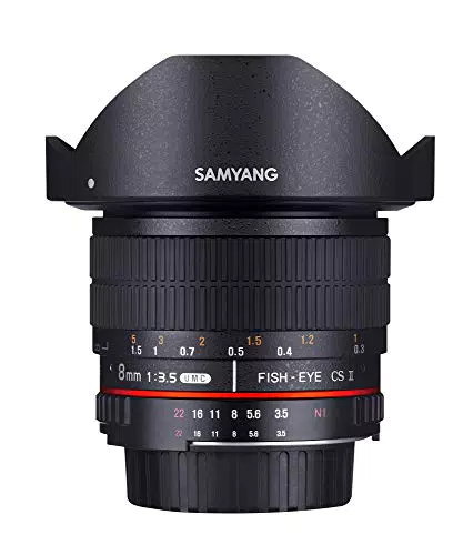 SAMYANG Obiettivo fisheye 8 mm f/3.5 UMC CS II per Nikon