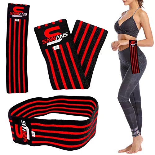 SAWANS Fasce di resistenza HIP CERCHIO Loop Rotazione Glute Attivazione Forte Elastico Bottino Esercizio Allenamento Fitness
