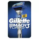 Sistema Di Rasatura Gillette Mach3 Turbo + 1 Lama Di Rasoio