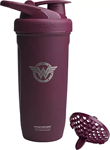 SmartShake Reforce Stainless Steel, 900 ml, DC Wonderwoman