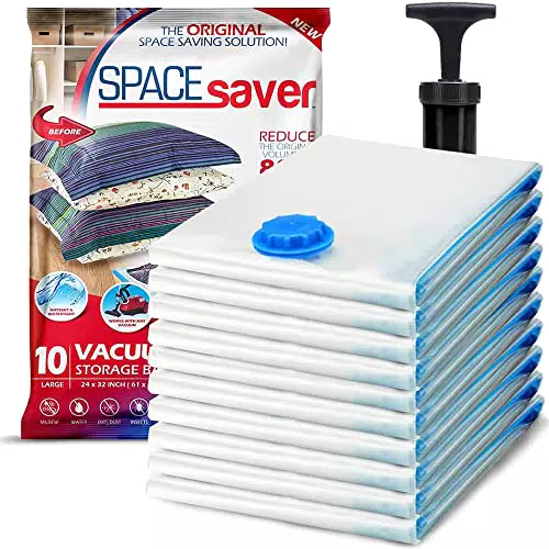 Spacesaver Premium Sacchetti Sottovuoto, 80% in più di Stoccaggio