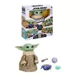 Star Wars, Hasbro Grogu Golosone Galattico, The Child Animatronico da 23.5 cm con Oltre 40 Combinazioni di Suoni e Movimenti e Accessori Interattivi