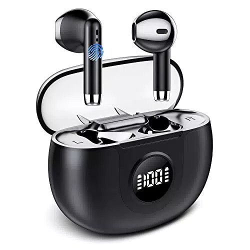 taopodo Cuffie Bluetooth, Auricolari Bluetooth 5.3 con bassi profondi