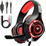 Tatybo Cuffie Gaming PS4 PS5 PC Xbox One Bass Deep con Microfono Cancellazione del Rumore con 3.5mm Jack