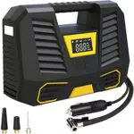 tEokEibEno Compressore d'aria per auto, 12 V, mini compressore portatile