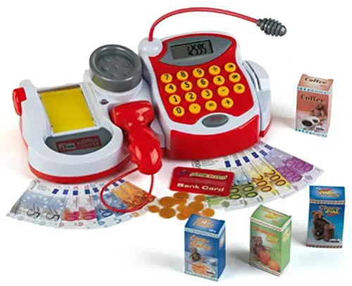 Theo Klein 9373 - Registratore Di Cassa Supermercato Con Accessori