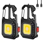TISHOW Mini Luce da Lavoro, 2PCS Mini LED Torcia Portatile 800 Lumen