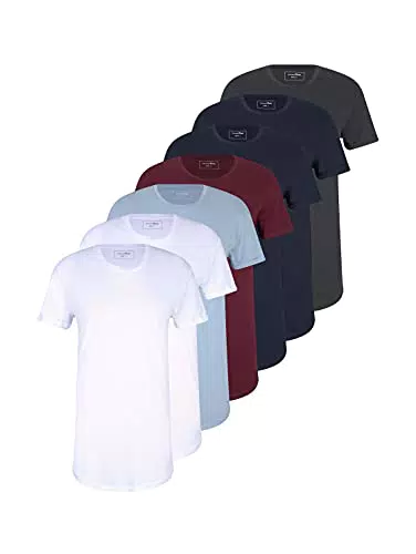 TOM TAILOR Denim Uomo Magliette Lunghe in Confezione Setaccio 1032200