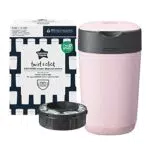Tommee Tippee Mangiapannolini Twist And Click + ricarica, rosa