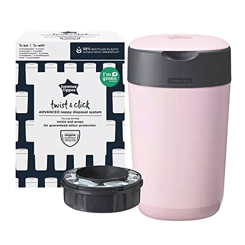 Tommee Tippee Mangiapannolini Twist And Click + ricarica, rosa
