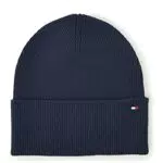 Tommy Hilfiger Berretto Donna in Maglia Essential Flag Beanie con Cashmere