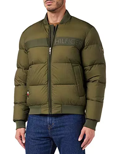 Tommy Hilfiger Bomber High Loft Giacche Imbottite, Army Green